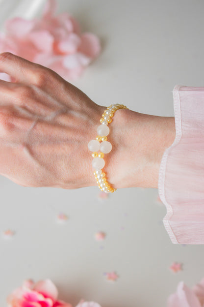 UV-Farbwechsel Armband – Weiß zu Orange im Sonnenlicht