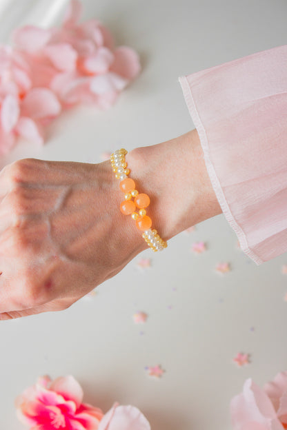 UV-Farbwechsel Armband – Weiß zu Orange im Sonnenlicht