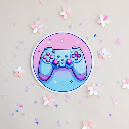 Kawaii gaming Vinyl Sticker – Süßer Sticker, Pastell Aesthetic
