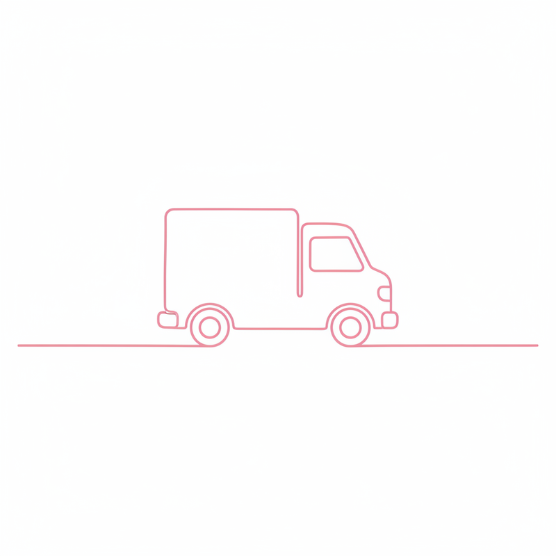 Minimalistischer Lieferwagen Icon