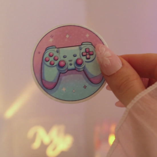 Kawaii Controller Sticker Vinyl – Produktansicht Video
